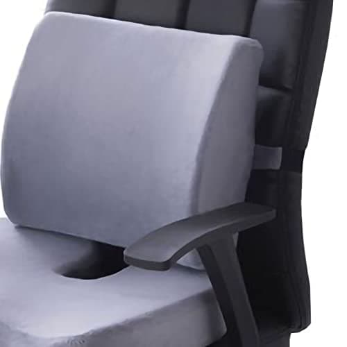 Nurnesy Memory Foam Lumbar Support Cushion Set, Lumbar Silla Oficina, for Office Dinner Chair, Gardening Sitting Butt Cushion (Cushion and Back Cushion Combination Set)