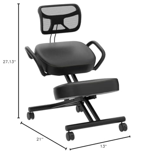 VIVO DRAGONN DN-CH Kneeling Chair, Metal, Black, One Size Fits All