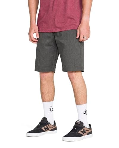 Volcom Men's Vmonty Stretch Chino Short, CHARCOAL HEATHER, 34