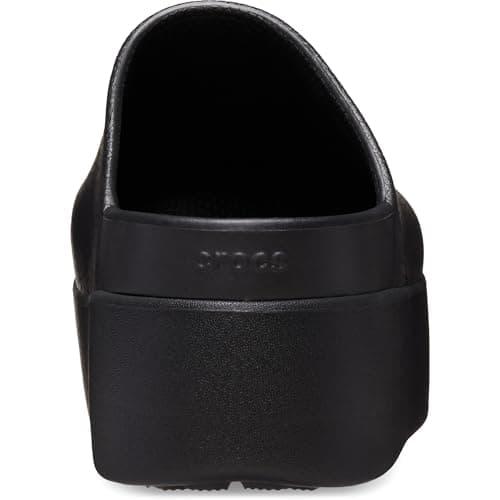 Crocs Women's Dylan Platform Clog, Mule Platform Shoes for Women, Black, 9