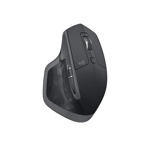 Logitech MX Master 2S Bluetooth Edition Wireless Mouse, Multi-Surface, Hyper-Fast Scrolling, Ergonomic, Rechargeable, Connects Up to 3 Mac/PC Computers,Color-Graphite.