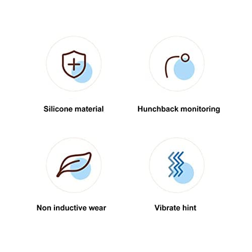 Smart Posture Corrector, Posture Trainer, Smart Reminder Posture Corrector, Upper Back Support Band Vibration Smart Posture Reminder for Women Kids Men Prevent Hunchback