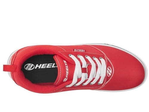 HEELYS Girl's Pro 20 (Little Kid/Big Kid) Red/White 8 Big Kid (Women's 9) M