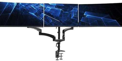 VIVO Triple Monitor Mount Review: 3 Schermen Op Je Bureau Zonder Boorgaten