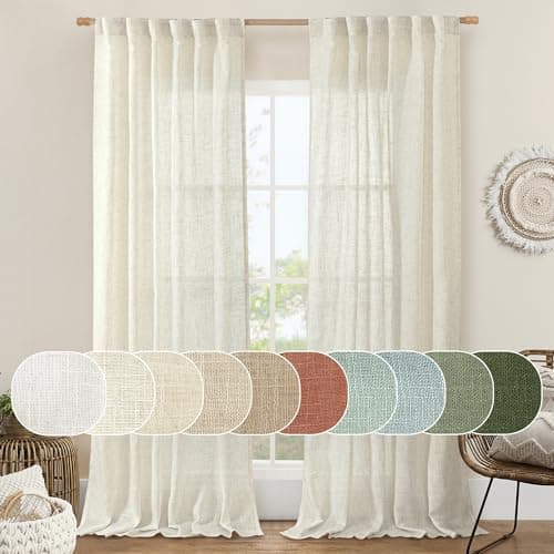 LAMIT Linen Curtains Review: Natural Ivory Sheer Panels Put to the Test