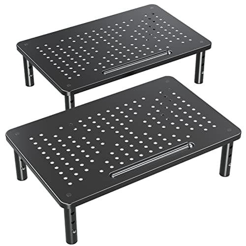 ELIVED 2 Pack Monitor Stand Riser Review – Is It Worth Your Desk Space?