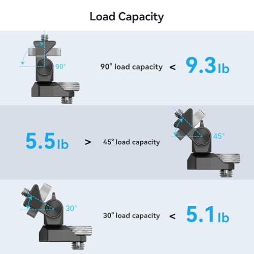 SmallRig Adjustable Camera Monitor Mount for ARRI-Style (Upgrade), 360° Swivel and 180° Tilt Monitor Holder Anti-Twist Support 5” and 7” Field Monitor