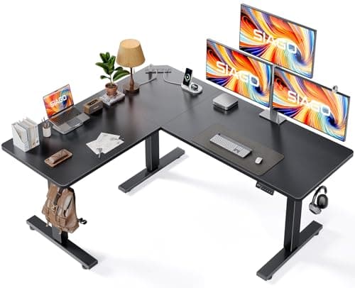 SIAGO L-Shaped Standing Desk Review – Spacious Corner Desk for Home Office