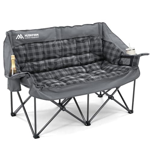 Huskfirm Double Camping Chair Review: Padded 2-Person Loveseat Tested