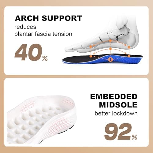 JACKSHIBO Women's Wide Toe Road Running Shoes Slip in Hands Free Cushion Zero Drop Sole Orthopedic Fasciitis Workout Athletic Walking Tennis Shoes Blackwhite Size 8.5