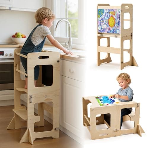 labebe Toddler Standing Tower Review: A Montessori Learning Tower Worth It?