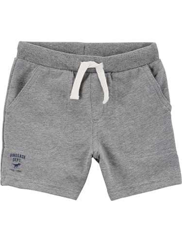Simple Joys by Carter's baby-boys Multi-pack Knit Shorts, Navy Heather/Charcoal Heather/Grey, 3T