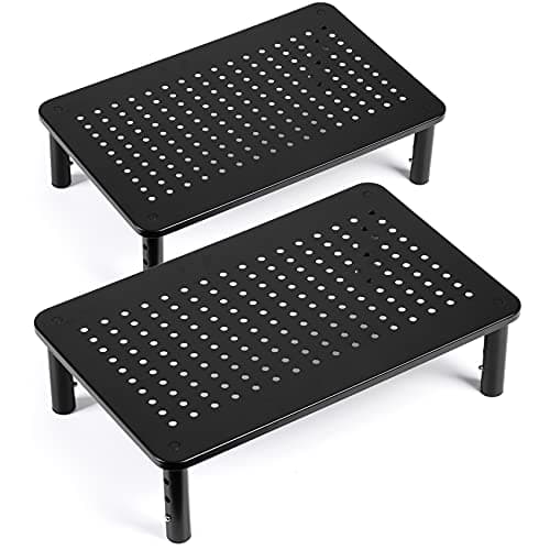 LOTEYIKE Monitor Riser Review – 2-Pack Adjustable Stand Worth It?