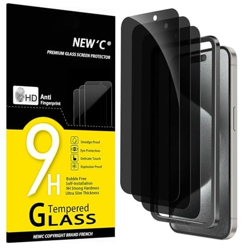 NEW'C Privacy Screen Protector for iPhone 15 Pro Max Review