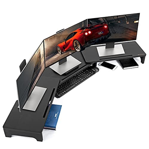 Nnewvante Bamboo Monitor Stand Riser Review – Triple Setup Tested