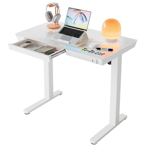 HUANUO Glass Standing Desk Review – Premium Electric Adjustable Desk Worth It?