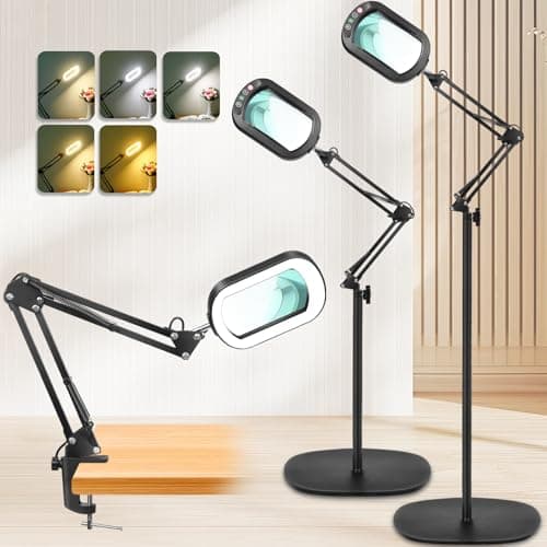 IVMAIE 12X Magnifying Glass with Light and Stand Review