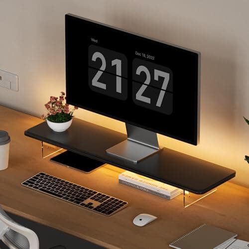 AFOOYO Monitor Stand Riser Review – LED Wood Riser Worth It?