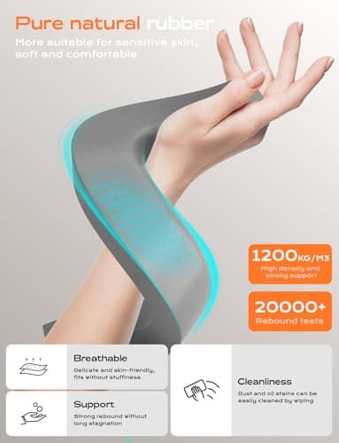 LOXP Acrylic Laptop Stand for Desk, Laptop Stand with Wrist Support, Ergonomic Detachable Laptop Riser, Acrylic Protable, Computer Stand for MacBook Air Pro, HP, Dell, XPS, HP (10-17") Laptops