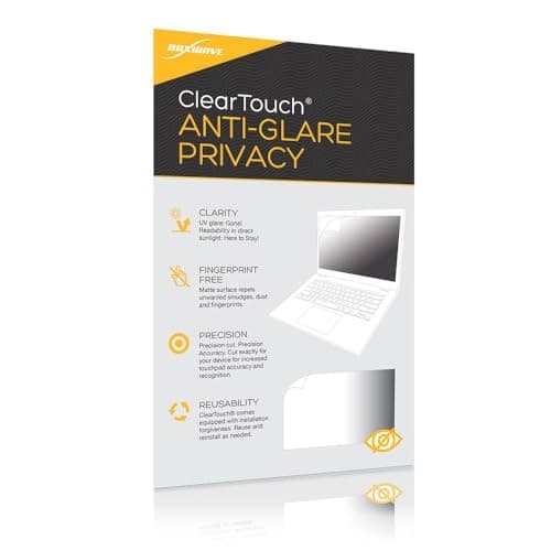 BoxWave Screen Protector Compatible with UpSwitch Orion Nintendo Switch Display - ClearTouch Anti-Glare Privacy (2-Pack), Privacy Screen Protector Flexible Film Anti-Glare