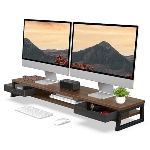 Fenge Dual Monitor Stand Review – Spacious Riser That Actually Helps Your Neck