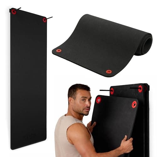 SPRI Hanging Exercise Mat, Fitness & Yoga Mat for Group Fitness Classes, Commercial Grade Quality with Reinforced Holes, 56"L x 23"W x 5/8" Thick