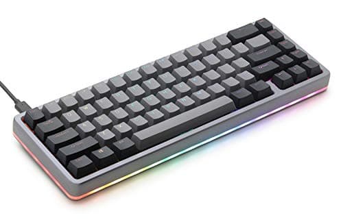DROP ALT High-Profile Mechanical Keyboard — 65% (67 Key) Gaming Keyboard, Hot-Swap Switches, Programmable Macros, RGB LED Backlighting, USB-C, Doubleshot PBT, Aluminum Frame (Cherry MX Brown, Gray)