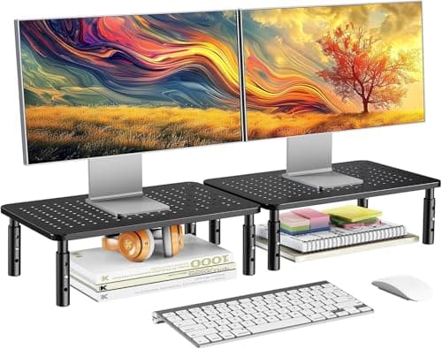 HUANUO Monitor Stand Review: Dual-Monitor Riser That Actually Works
