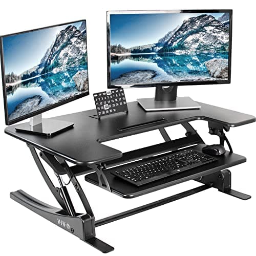 VIVO Desk Riser Review: A Solid Standing Desk Converter for WFH?