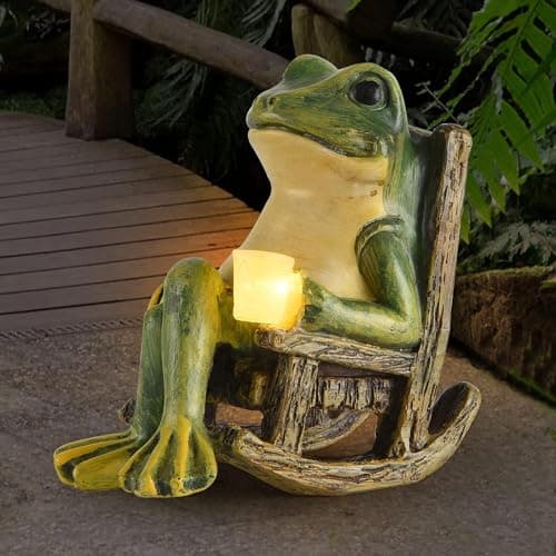 FOXMIS Solar Frog Garden Statue Review – Honest Verdict