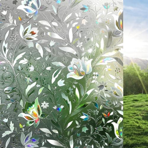 rabbitgoo Window Privacy Film Review – Rainbow Tulip Static Cling