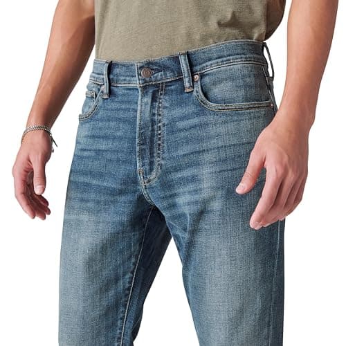 Lucky Brand 410 Athletic Straight Fit Coolmax Stretch Jeans in Mcarthur Mcarthur 34 32