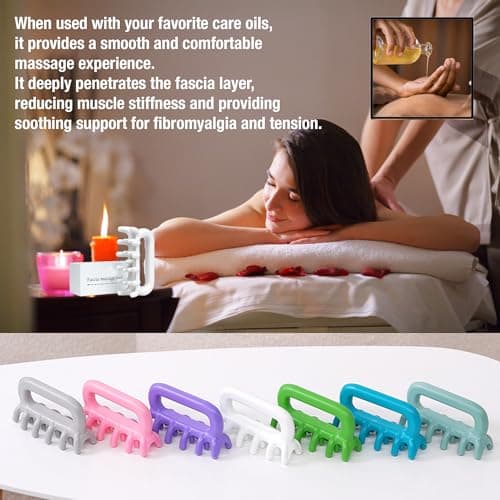 Fascia Massage Tool Trigger Point Massage Tools Anti Blaster for Cellulite Massager Tool Reaching Deep Myofascial Tissue Throughout The Body Release Muscle Knot Reduction Cellulite