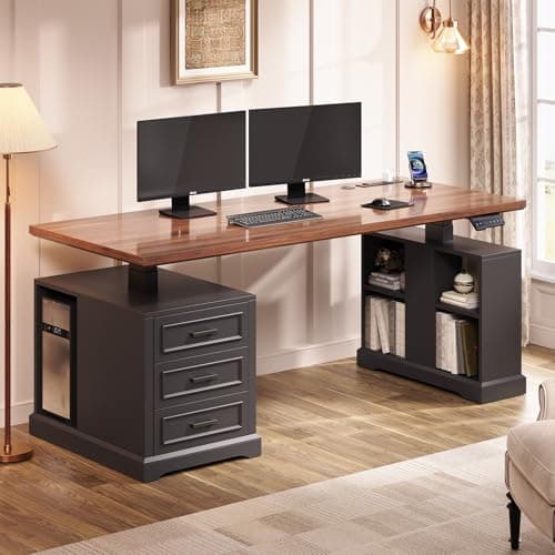SEDETA Electric Standing Desk Review: Farmhouse Design Meets Height Adjustability