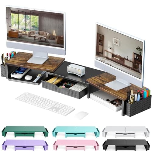 gianotter Dual Monitor Stand Riser Review – No-Assembly Desk Organizer Worth It?