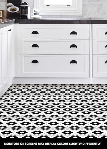 FloorPops Black Biscotto Peel & Stick Floor Tiles, FP3931