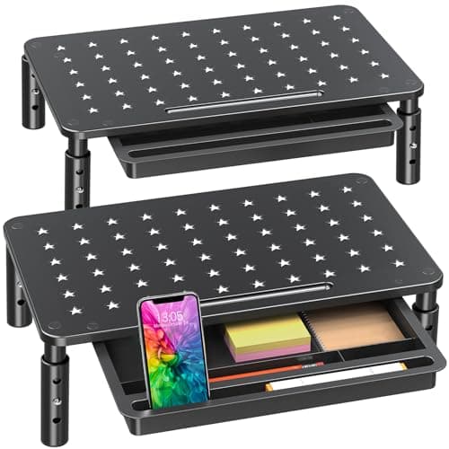 Zimilar Monitor Stand Riser Review – 2 Pack with Drawer (2025)