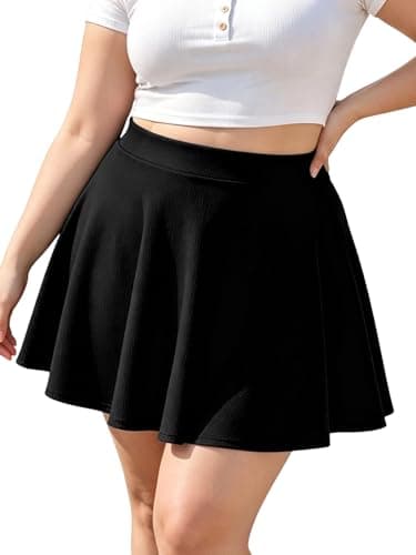 Moon Wood Plus Size Skater Skirt Review – Comfortable High-Waisted Fit for Everyday Wear