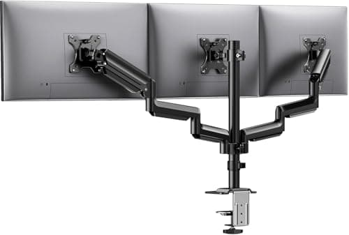HUANUO Drievoudige Monitorarm Review – Stevige Triple Mount voor 13-27 inch