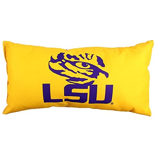 College Covers Everything Comfy LSU Tigers 2 Sided Bolster Small Travel Pillow Decorative Pillow 16 x 6
