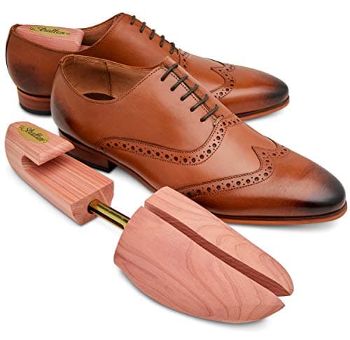 STRATTON MEN’S ADJUSTABLE SPLIT TOE CEDAR SHOE TREE - GROWN IN USA (Large / 10 - 11 US) 2 PACK