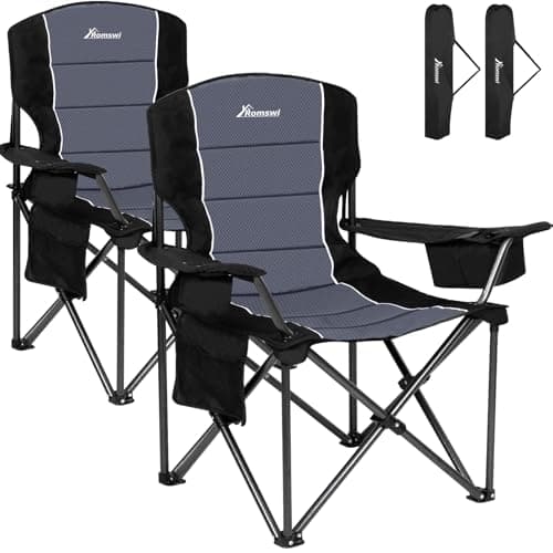 Romswi Camping Stühle Test: Langlebige 2er-Pack Klappstühle für draußen