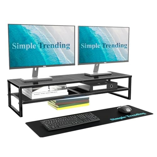 Simple Trending 2-Tier Dual Monitor Stand Riser Review