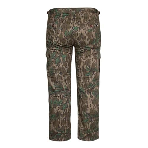 Mossy Oak Cotton Mill 2.0 Camo Hunting Pants for Men Camouflage Clothes, Large, Greenleaf