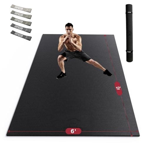 HAPBEAR Extra Large Exercise Mat Review: 12'x6' Home Gym Floor Pad Tested