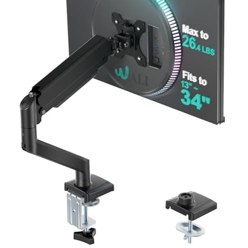 WALI Monitorarm GSMP001N Recension – Stabil skärmhållare för 13–34 tum