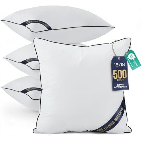 Utopia Bedding Kissen Test: 4x 45x45 cm Einlegekissen für Sofa und Bett