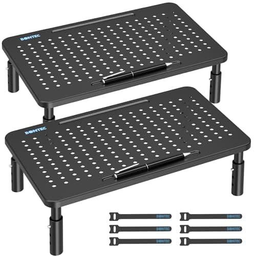 BONTEC Monitor Stand Review: Solid 2-Pack Ergonomic Riser?